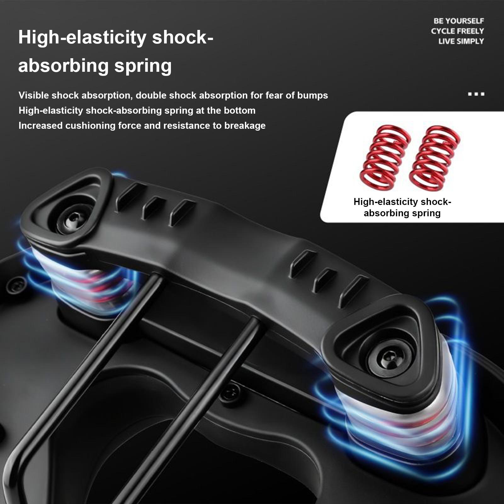 Cycling Commute Distance - Bike Seat Cushion Anti-Slip Comfortable Wide