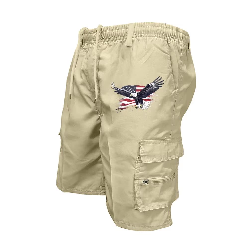Cycling Commute Shorts - 2026 Male Cargo Shorts Elastic Waist