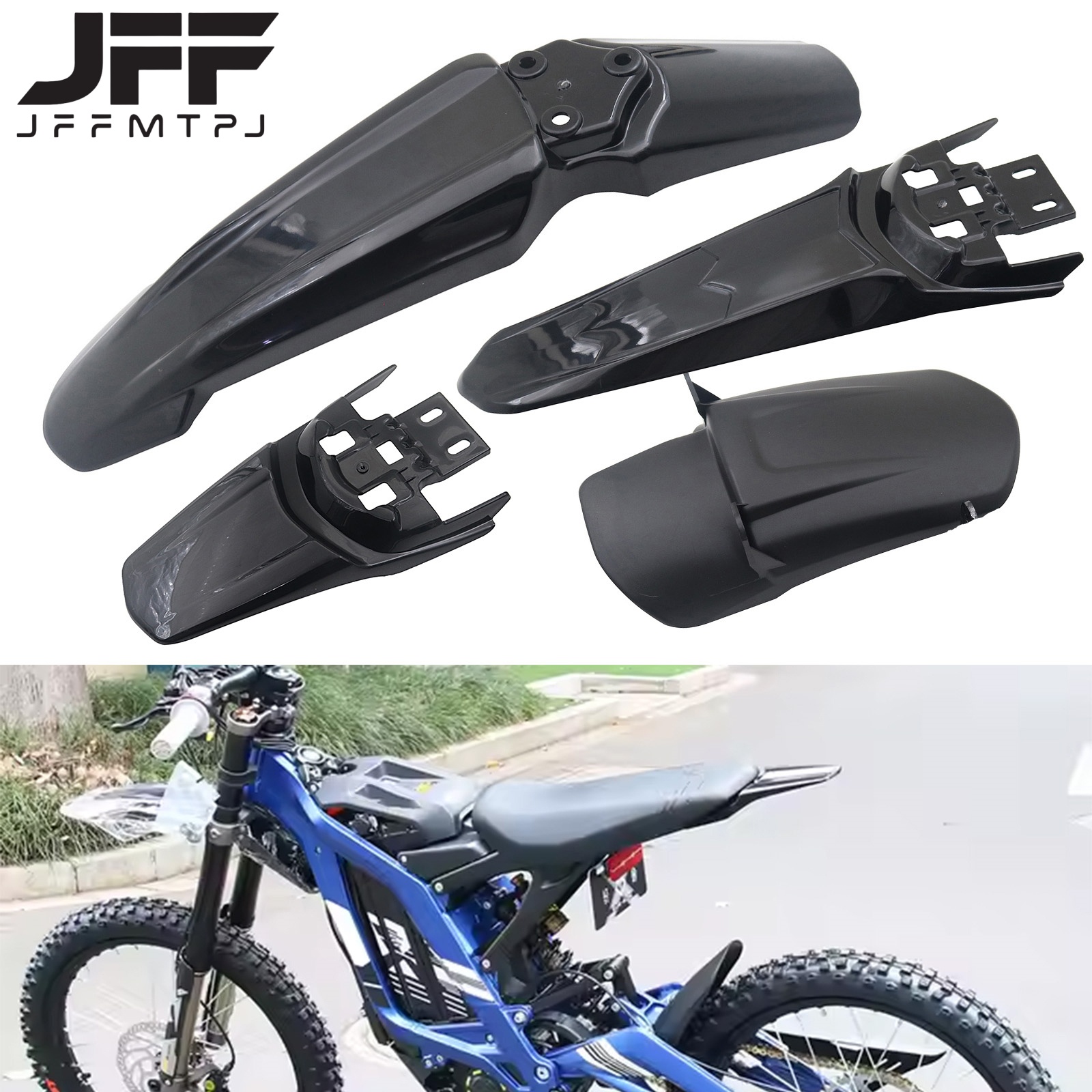 Bike Light Front Rear - Motorcycle Front Rear Wheel Mudguards Fender