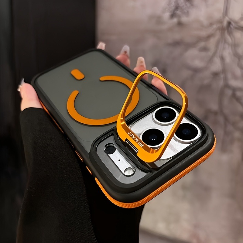 Kickstand Adjustable - Luxury Matte Clear Back Magnetic Phone