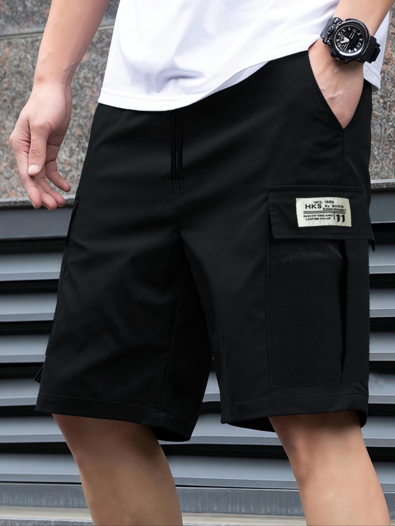 Cycling Commute Pants - Men's Plain Casual Sports Shorts, Skin-Friendly