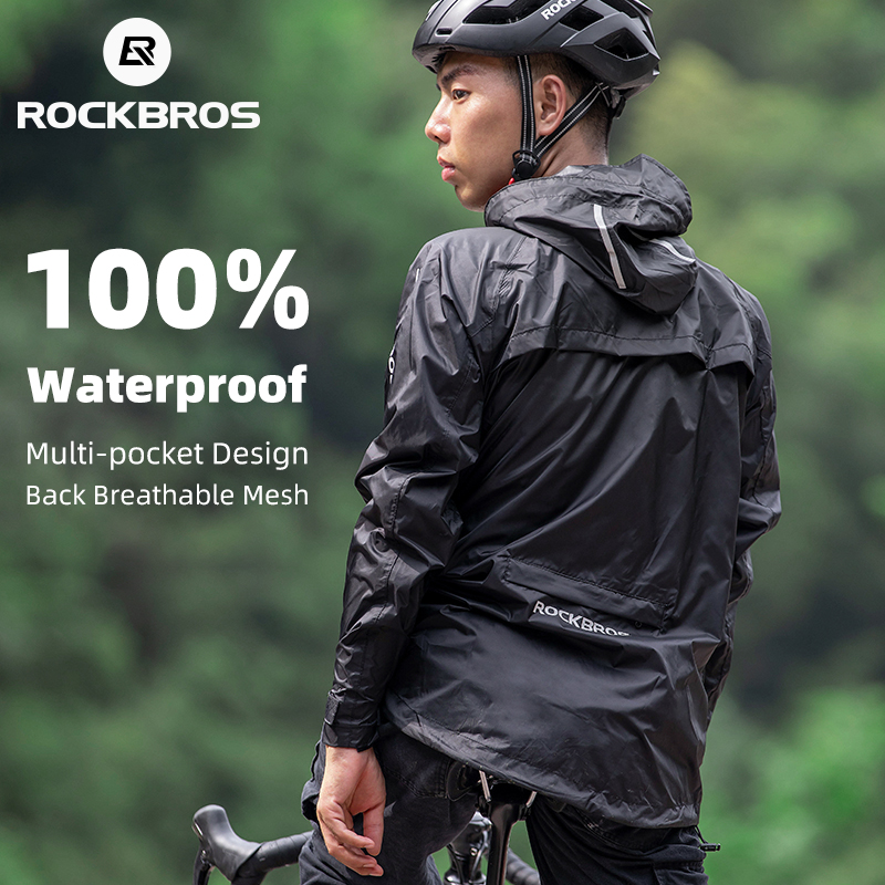 Cycling Rain Jacket Commute - ROCKBROS Chống Thấm Nước Đi Xe