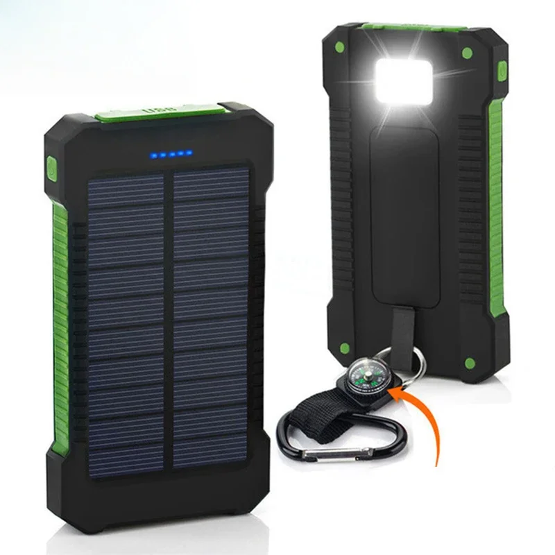 20000mAh Portable Solar Power  - đánh giá và giá Usb Charger Dynamo