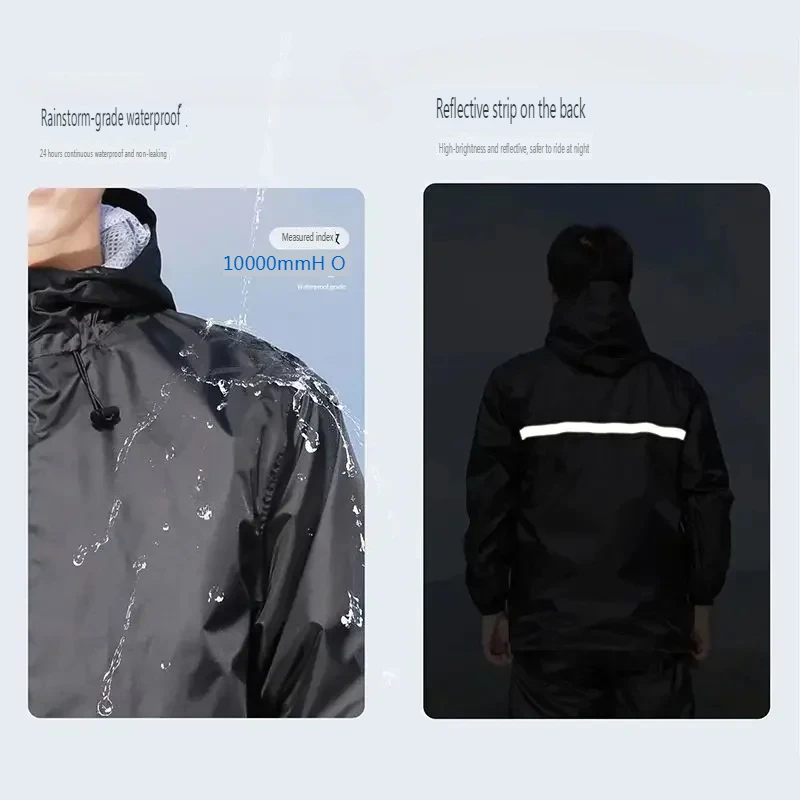 Thin Raincoat Set Summer Water - đánh giá và giá Cycling Rain Jacket Commute