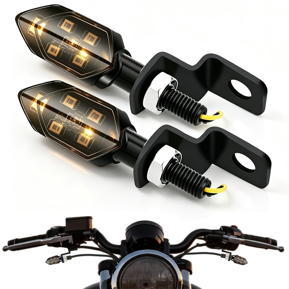 Mini LED Motorcycle Turn Signa - đánh giá và giá Bike Light Front Rear