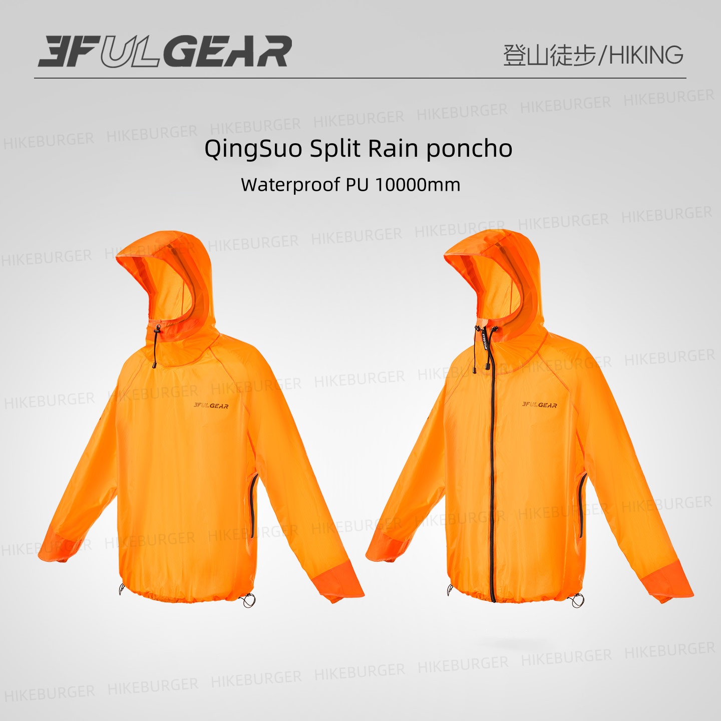 3F UL GEAR QingSuo Spilt Rain  - đánh giá và giá Cycling Rain Jacket Commute