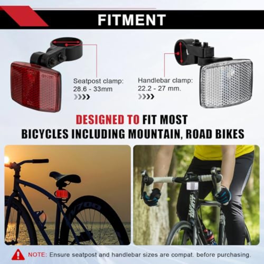 8PCS Bike Reflector Kit Night  - đánh giá và giá Spoke Reflector Set