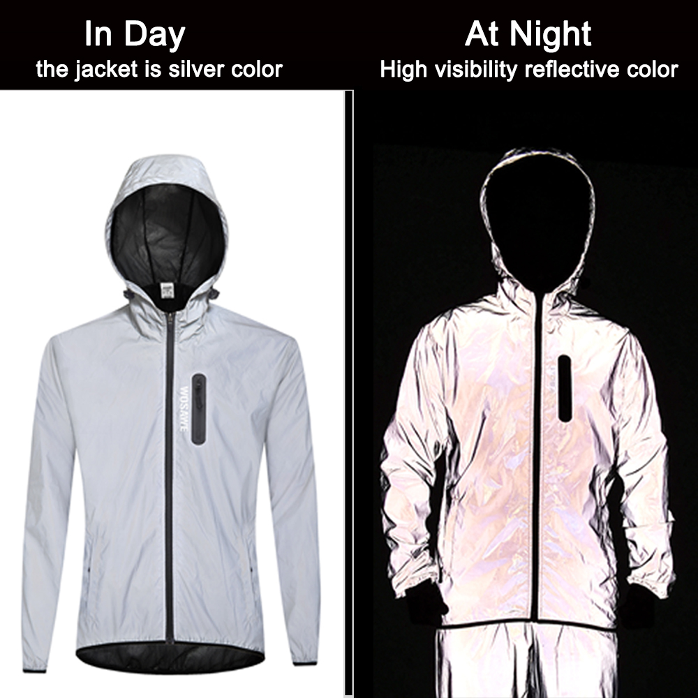 WOSAWE Men's Fully Reflective  - đánh giá và giá Cycling Rain Jacket Commute