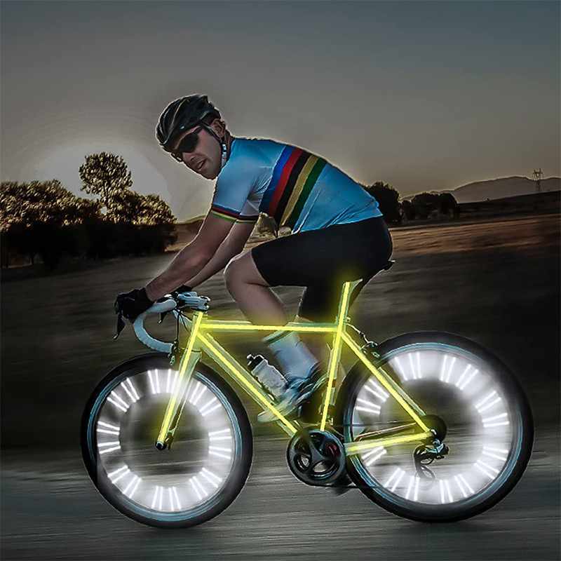 Green Outline Bike Spoke Refle - đánh giá và giá Spoke Reflector Set