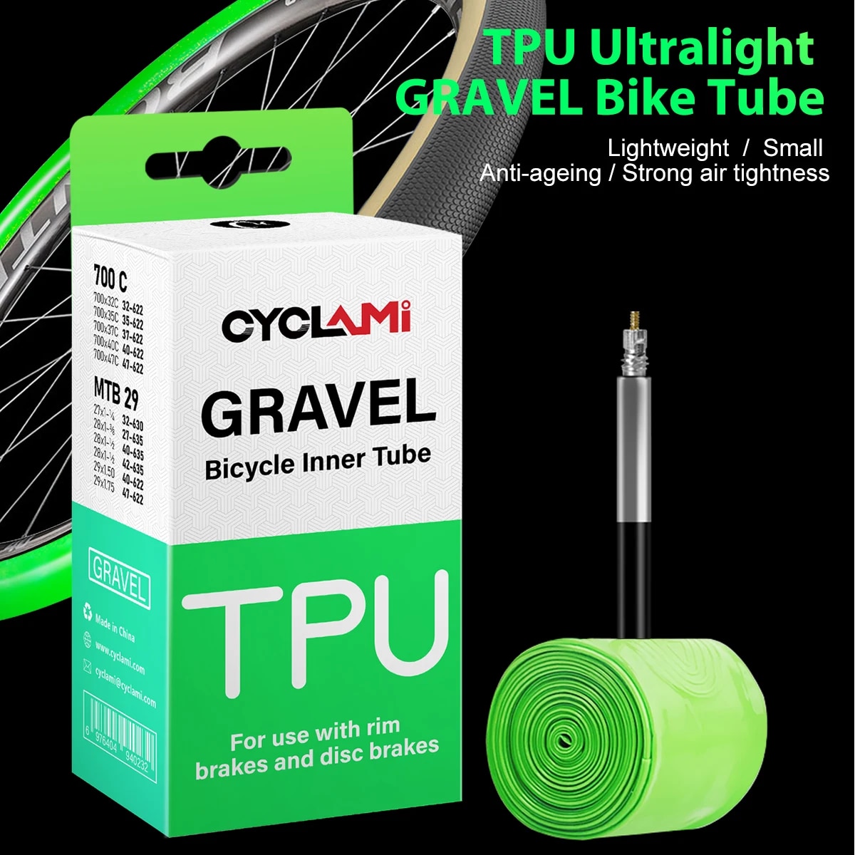 CYCLAMI Ultralight Road MTB 29 - đánh giá và giá Inner Tube 700C