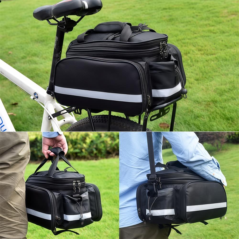Bike Rear Rack Bag Bicycle Tru - đánh giá và giá Cycling Commute In Rain