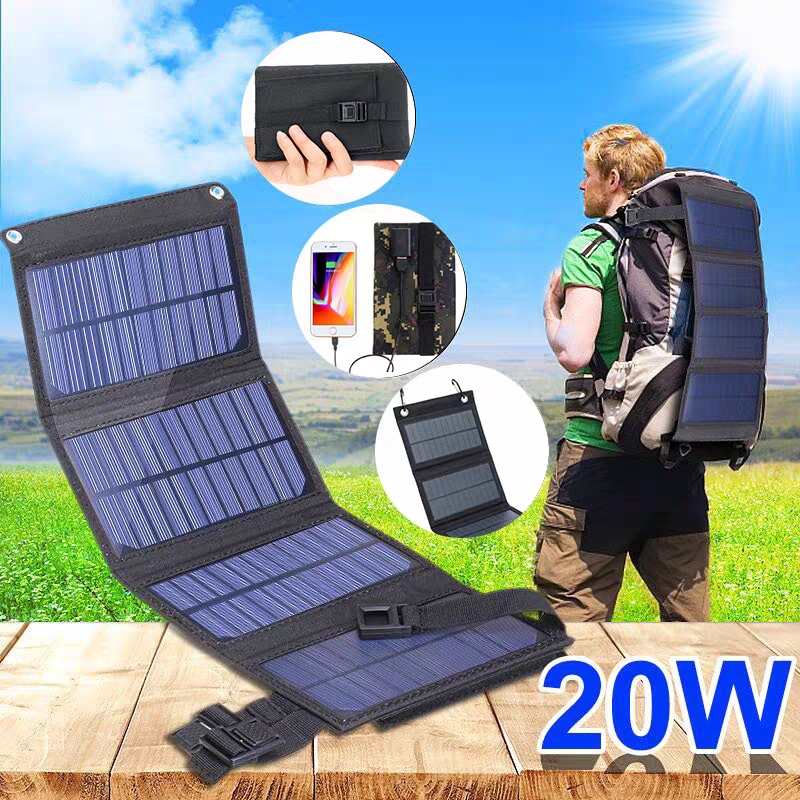 Foldable Solar Panel 20W 50W 6 - đánh giá và giá Usb Charger Dynamo