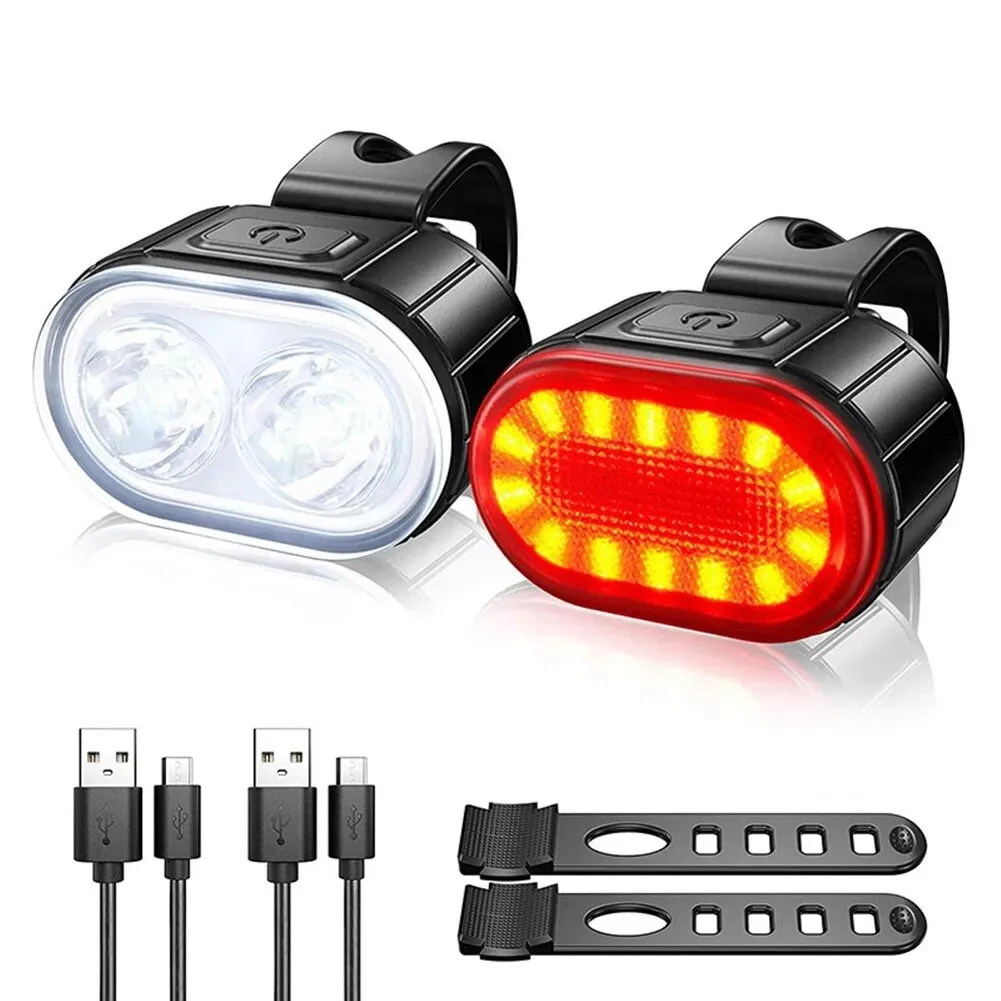 Front Rear Bike Lights Recharg - đánh giá và giá Bike Light Front Rear