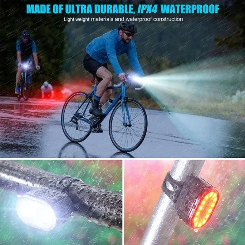 Front Rear Bike Lights Recharg - đánh giá và giá Bike Light Front Rear