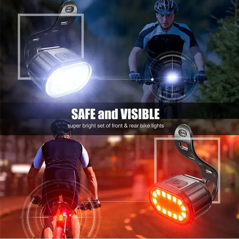 Front Rear Bike Lights Recharg - đánh giá và giá Bike Light Front Rear