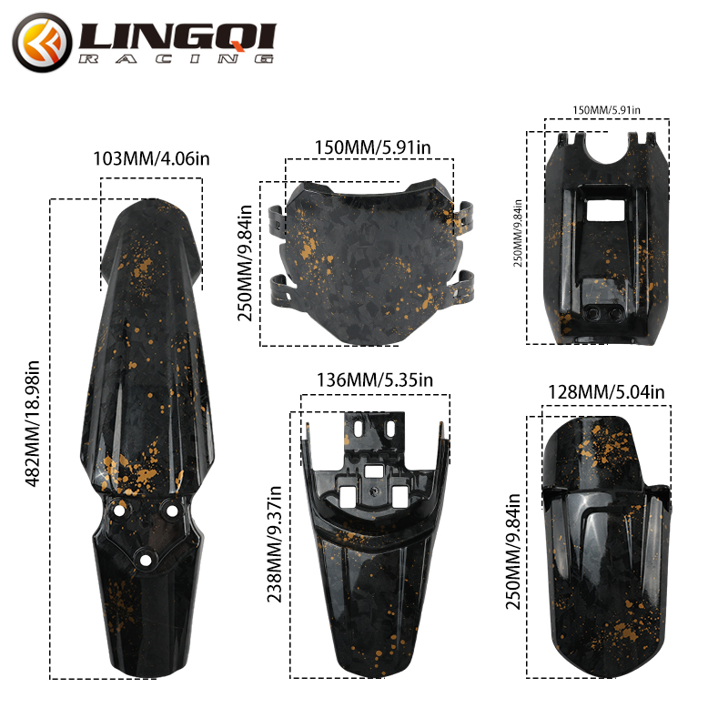 LINGQI Front Rear Mudguard Pit - đánh giá và giá Bike Light Front Rear