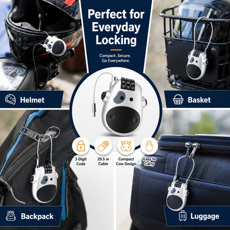 Mini Cow Combination Cable Loc - đánh giá và giá Cycling Commuter Backpack