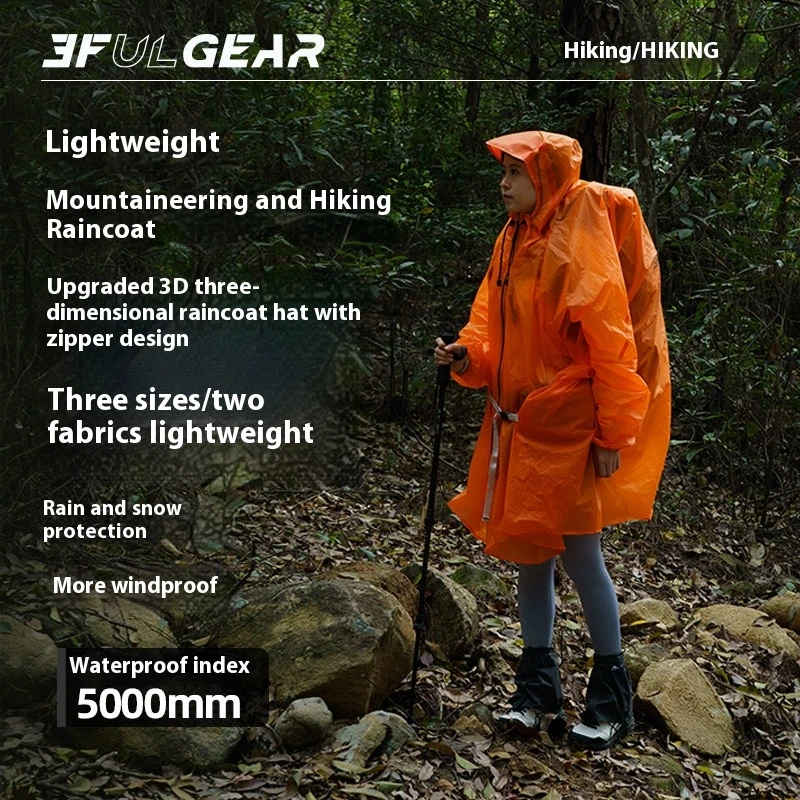 3F UL GEAR Zipper Raincoat 15D - đánh giá và giá Cycling Rain Jacket Commute
