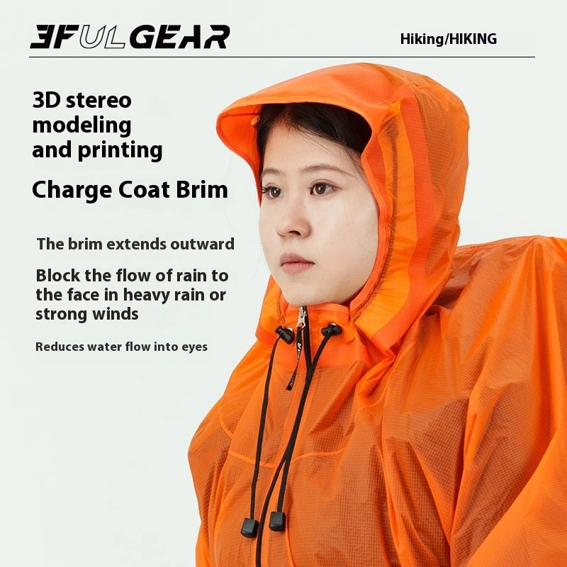 3F UL GEAR Zipper Raincoat 15D - đánh giá và giá Cycling Rain Jacket Commute