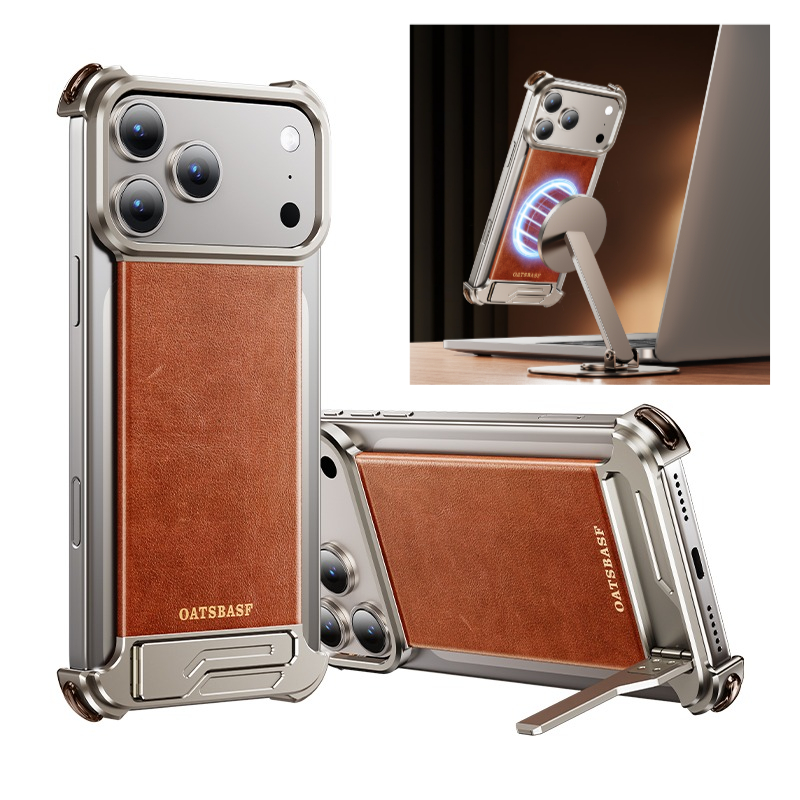 Oatsbasf Leather for iPhone 17 - đánh giá và giá Kickstand Adjustable