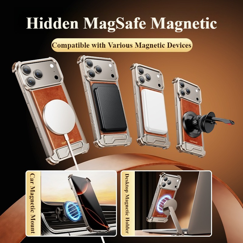 Oatsbasf Leather for iPhone 17 - đánh giá và giá Kickstand Adjustable