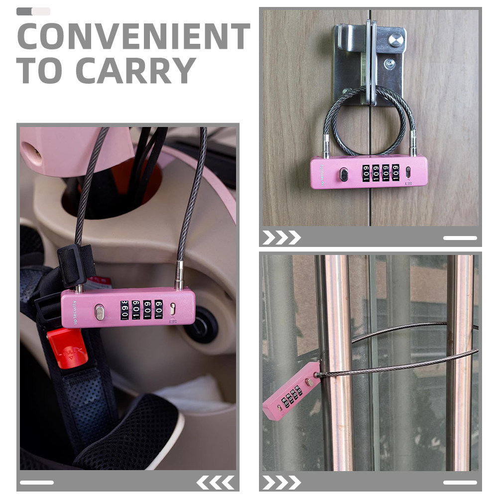 Steel Wire Cable Combination L - đánh giá và giá Cable Lock Flexible