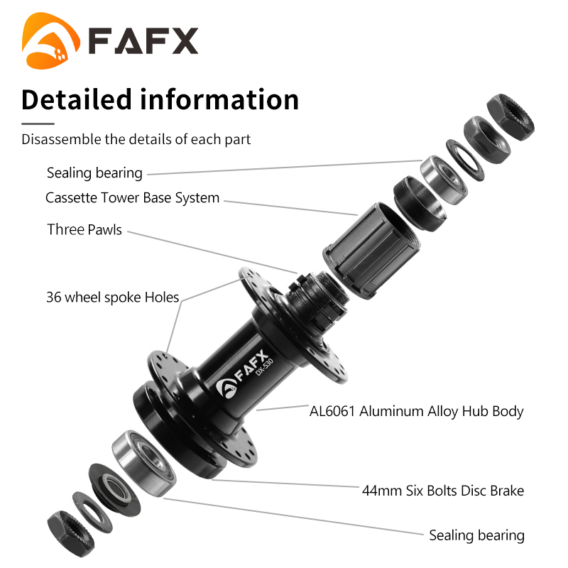 FAFX MTB Bike 32/36 Holes Seal - đánh giá và giá Dynamo Hub Front