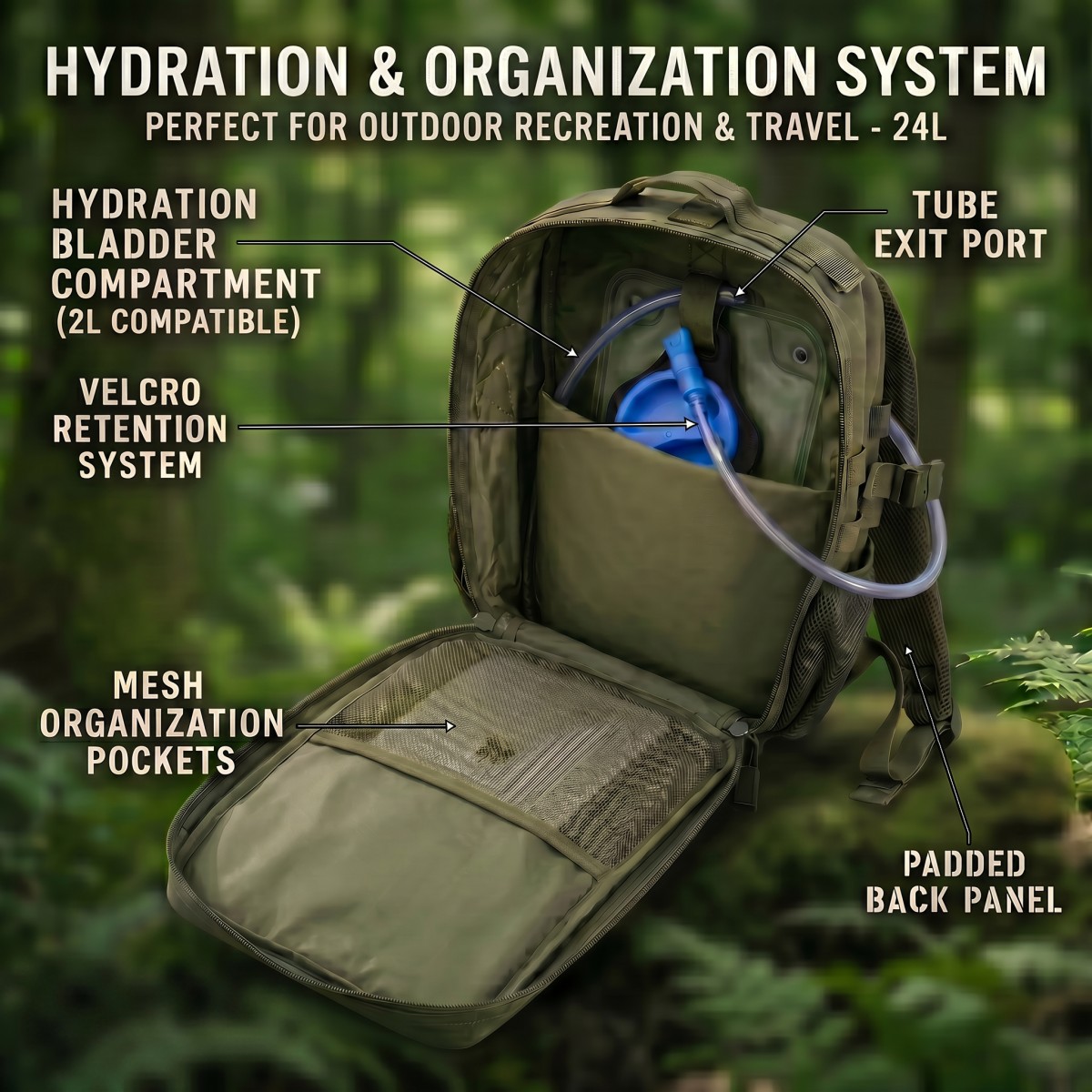 24L Molle Tactical Backpack fo - đánh giá và giá Cycling Commute Distance