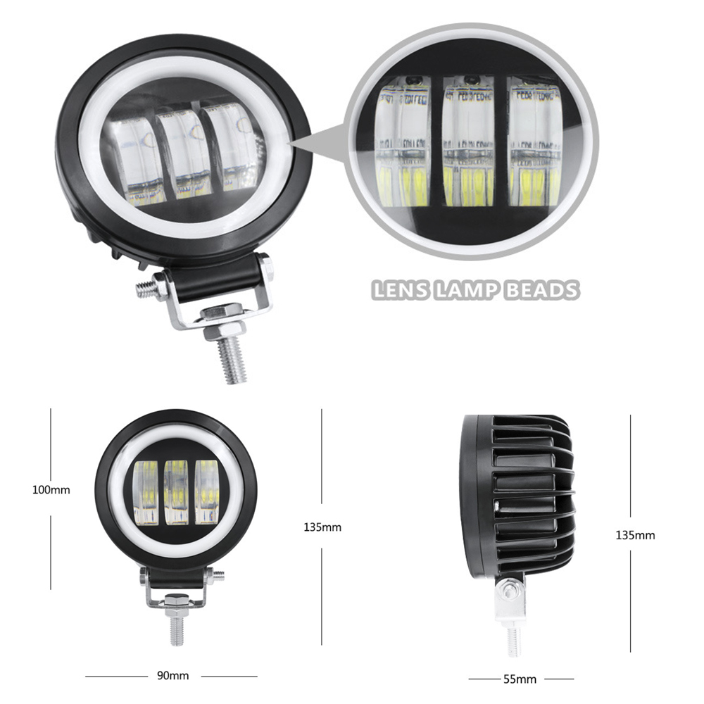 5 Inch Đèn Trợ Sáng Xe Máy LED - đánh giá và giá Cycling Zones