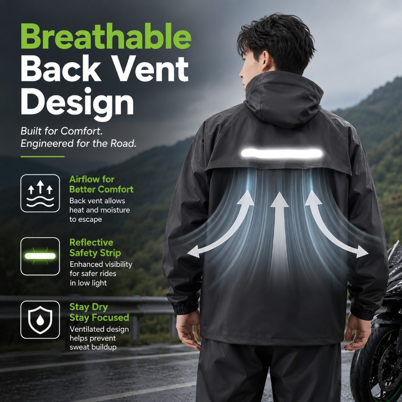 Unisex 2-Piece Waterproof Cycl - đánh giá và giá Cycling Rain Jacket Commute