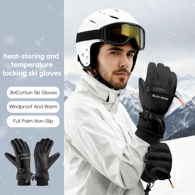 WEST BIKING 3M Cotton Ski Glov - đánh giá và giá Winter Cycling Commute Gear