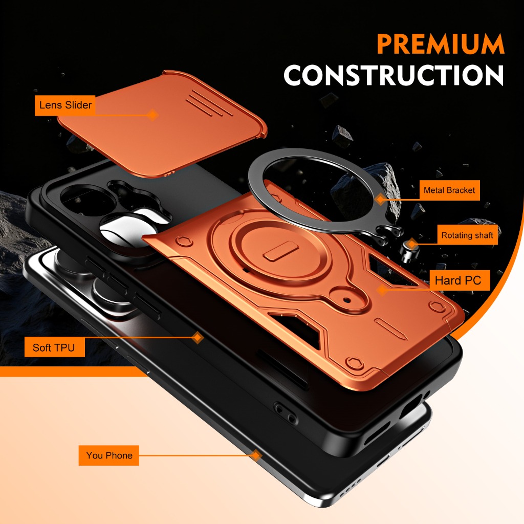 Armor Shockproof Phone Case wi - đánh giá và giá Kickstand Adjustable