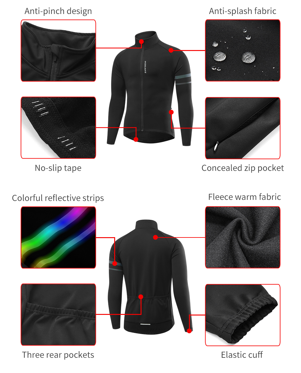 WOSAWE Men'sThermal Winter Cyc - đánh giá và giá Cycling Commuter Jacket
